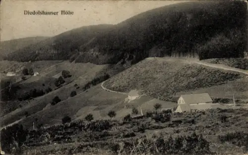 Ak Le Bonhomme Diedolshausen Elsass Haut Rhin, Diedolshauser Höhe, Wald, Haus
