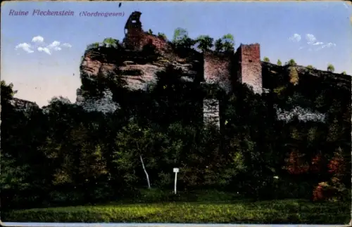 Ak Lembach Elsass Bas Rhin, Ruine Fleckenstein
