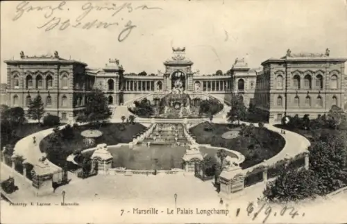 CPA Marseille Bouches-du-Rhône, Palais Longchamp
