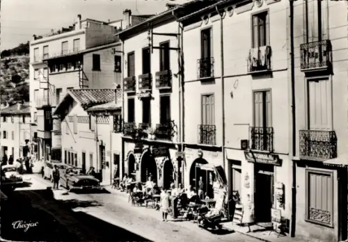 Ak Le Perthus Pyrénées Orientales, Straßenleben