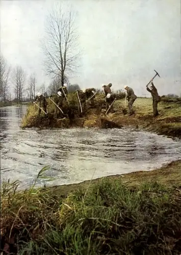 Ak 25 Jahre ZV, Zivilverteidigung der DDR, Einsatzkräfte der ZV beim vorbeugenden Katastrophenschutz