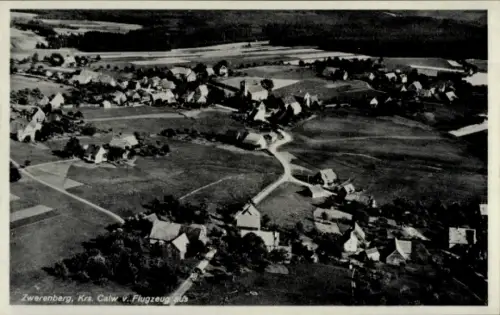 Ak Zwerenberg Neuweiler im Schwarzwald, Luftaufnahme