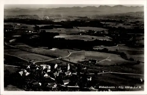 Ak Wohmbrechts Hergatz im Allgäu, Fliegeraufnahme