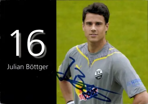 Autogrammkarte Fußballer Julian Böttger, SV Sandhausen, Autogramm