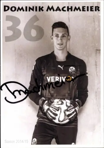 Autogrammkarte Fußballer Dominik Machmeier, SV Sandhausen, Autogramm