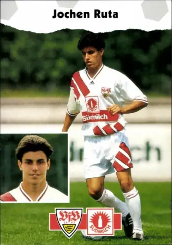 Autogrammkarte Fußballer Jochen Ruta, VfB Stuttgart