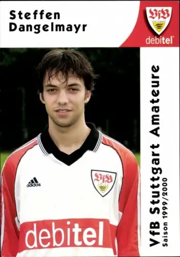 Autogrammkarte Fußballer Steffen Dangelmayr, VfB Stuttgart