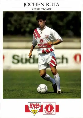 Autogrammkarte Fußballer Jochen Ruta, VfB Stuttgart