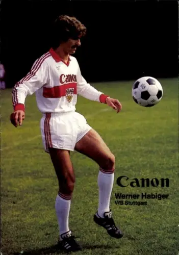 Autogrammkarte Fußballer Werner Habiger, VfB Stuttgart