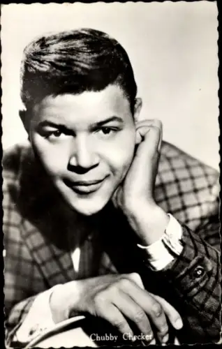 Ak Sänger Chubby Checker, Portrait