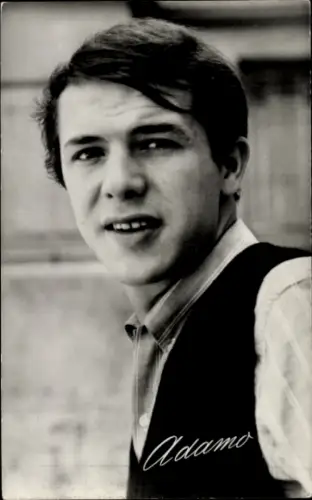 Ak Musiker und Sänger Adamo, Portrait