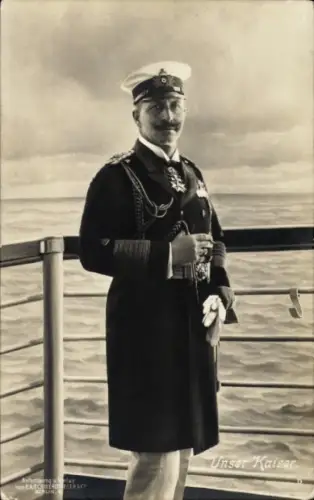 Ak Kaiser Wilhelm II. in Admiralsuniform, Kaiserliche Marine