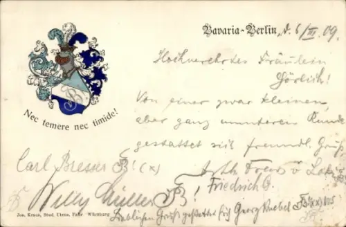 Studentika Ak Bavaria-Berlin, Wappen einer Studentenverbindung