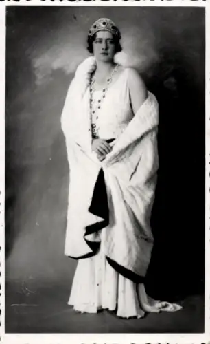 Ak Prinzessin Maria von Rumänien, Königin von Jugoslawien, Portrait