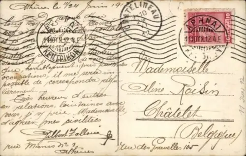 Ak Georg I, König von Griechenland, Portrait in Uniform, Orden