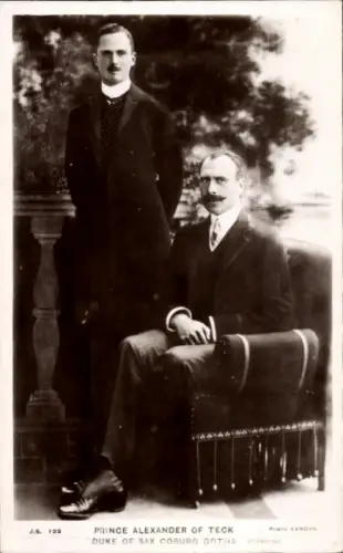 Ak Prinz Alexander von Teck, Alexander Cambridge, Herzog von Sachsen-Coburg und Gotha