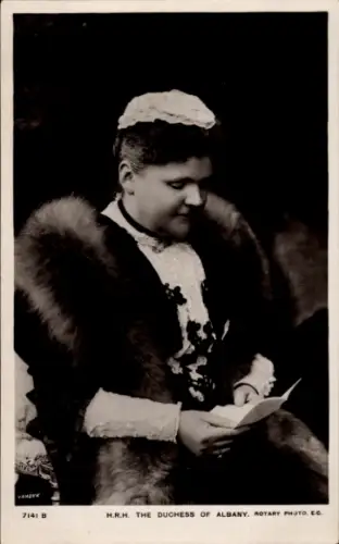 Ak Helene zu Waldeck und Pyrmont, Duchess of Albany, Portrait