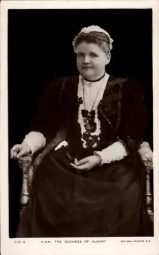 Ak Helene zu Waldeck und Pyrmont, Duchess of Albany, Portrait