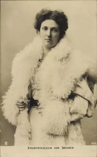Ak Kronprinzessin von Sachsen, Luise von Österreich-Toskana, Portrait