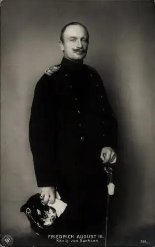 Ak König Friedrich August III. von Sachsen, Portrait