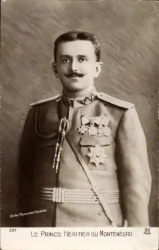 CPA Le Prince Heritier du Montenegro, Portrait