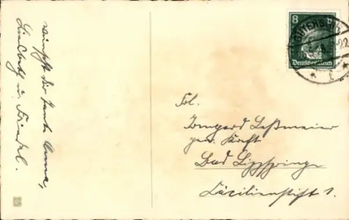 Ak Frohe Pfingsten, vermenschlichte Maikäfer