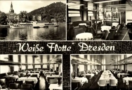 Ak Weiße Flotte Dresden, Salondampfer, MS Friedrich Engels