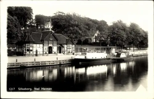 Ak Silkeborg Dänemark, Ved Havnen
