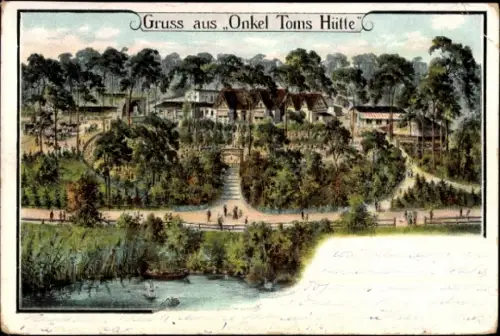 Litho Berlin Zehlendorf, Onkel Toms Hütte, Restaurant am Riemeister See