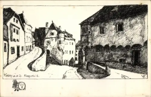 Künstler Ak Seidl, Ulf, Krems an der Donau Niederösterreich, Wegscheid