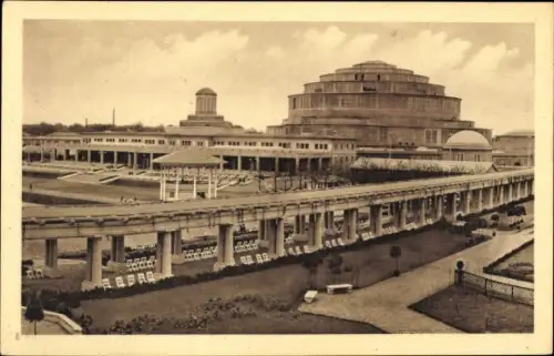 Ak Wrocław Breslau Schlesien, Ausstellung zur Jh. Feier der Freiheitskriege 1913, Jahrhunderthalle
