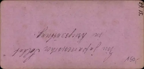 Stereo Foto Japan, Japanesischer Soldat in Kriegsrüstung, Samurai