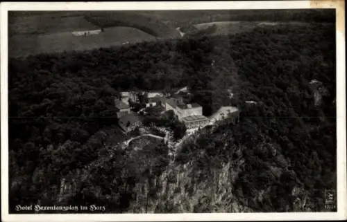 Ak Thale im Harz, Hotel Hexentanzplatz, Luftbild, Klinke 17224