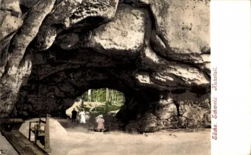 Ak Ostrau Bad Schandau Sächsische Schweiz, Kuhstall