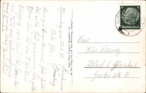 Ak Schneeberg in Sachsen , Fliegeraufnahme, Kurheim Schneeberg