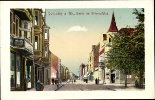 Ak Homberg Duisburg im Ruhrgebiet, Partie am Bismarckplatz