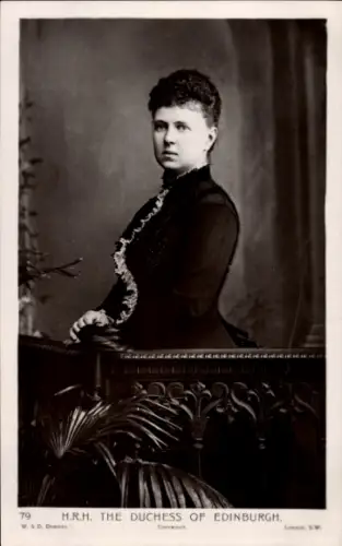 Ak Großfürstin Marija Alexandrowna Romanowa, Herzogin von Sachsen-Coburg und Gotha, Portrait