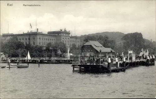 Ak Kiel Schleswig Holstein, Marineakademie, Anleger, Boote