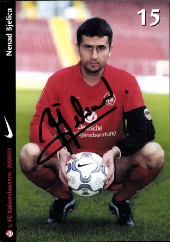 Autogrammkarte Fußballer Nenad Bjelica, 1. FC Kaiserslautern, Autogramm