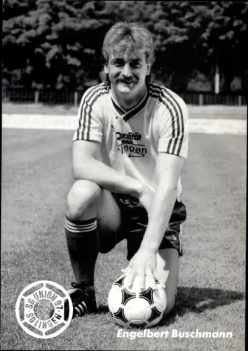 Autogrammkarte Fußballer Engelbert Buschmann, SG Union Solingen 97, Autogramm
