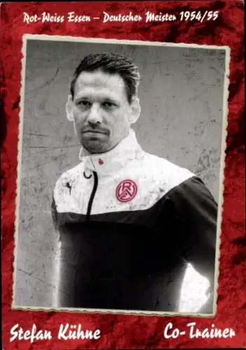 Autogrammkarte Co Trainer Stefan Kühne, Rot-Weiss Essen, Autogramm
