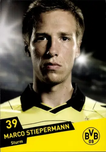 Autogrammkarte Fußballer Marco Stiepermann, Borussia Dortmund / BVB 09, Autogramm