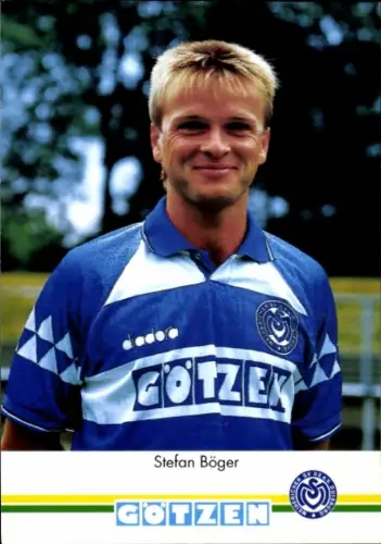 Autogrammkarte Fußballer Stefan Böger, MSV Duisburg, Autogramm