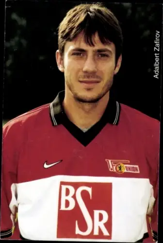 Autogrammkarte Fußballer Adalbert Zafirov, 1. FC Union Berlin, Autogramm