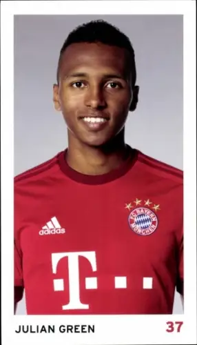 Autogrammkarte Fußballer Julian Green, FC Bayern München, Autogramm