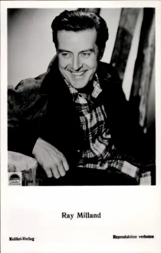 Ak Schauspieler Ray Milland, Portrait