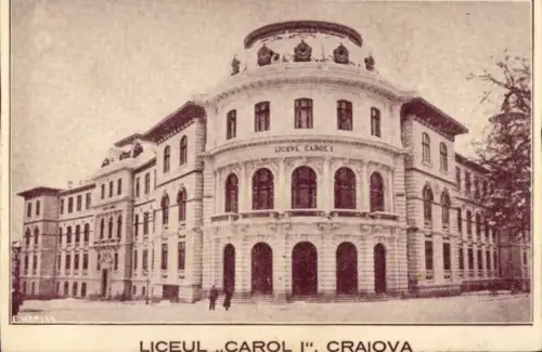 Ak Craiova Krajowa Rumänien, Liceul Carol I.