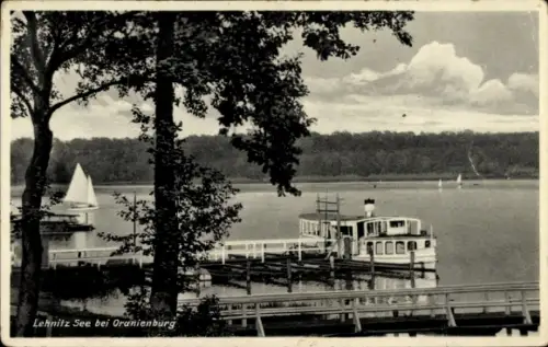 Ak Lehnitz Oranienburg, Lehnitzsee, Bootsstege