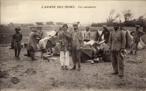 CPA Armee des Indes, Cuisiniers