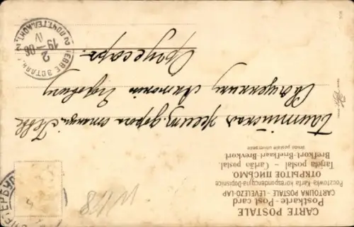 Ak Frohe Ostern, Osterei, Engel